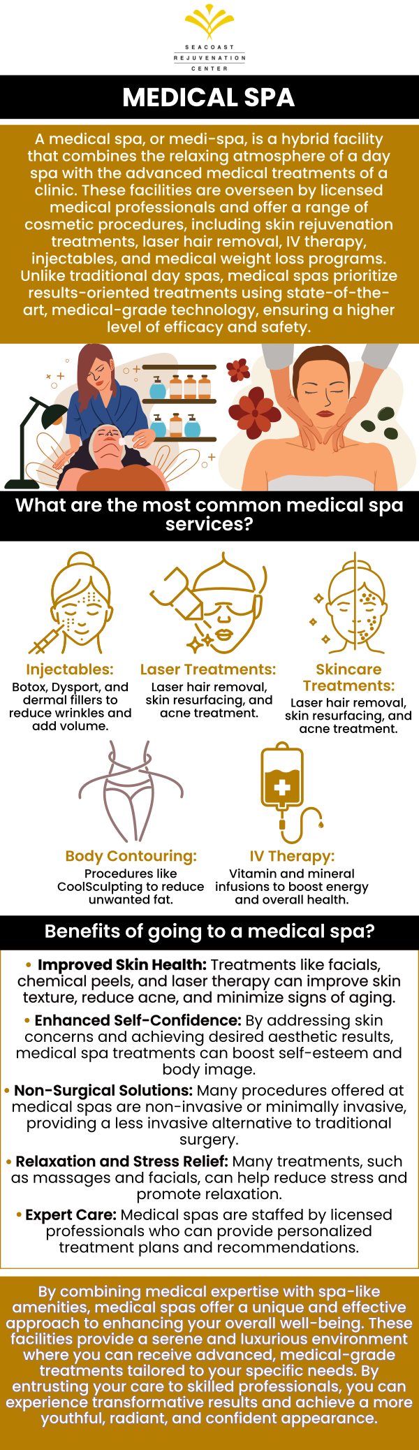 Medispas cater to those who seek more than just the relaxation and pampering of traditional day spas and offer solutions to cosmetic concerns. Trusted and top-rated medispa services are available at Seacoast Rejuvenation Center. Contact us today for more information or schedule an appointment online. We are conveniently located at 101 Shattuck Way Suite #1 Newington, NH 03801. Medispas cater to those who seek more than just the relaxation and pampering of traditional day spas and offer solutions to cosmetic concerns. Trusted and top-rated medispa services are available at Seacoast Rejuvenation Center. Contact us today for more information or schedule an appointment online. We are conveniently located at 101 Shattuck Way Suite #1 Newington, NH 03801.